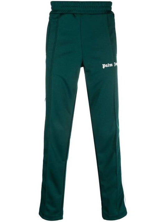 Men's Logo Classic Track Pants Green - PALM ANGELS - BALAAN 1