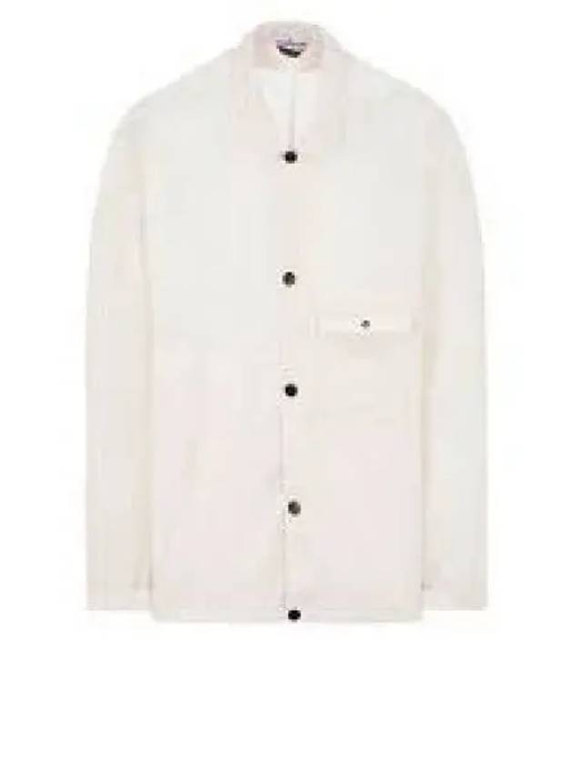 Lamy Button Pocket Long Sleeve Shirt White - STONE ISLAND - BALAAN 2