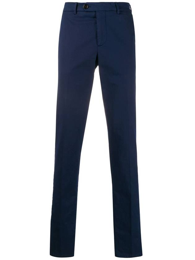 Tapered Chino Cotton Straight Pants Navy - BRUNELLO CUCINELLI - BALAAN 2