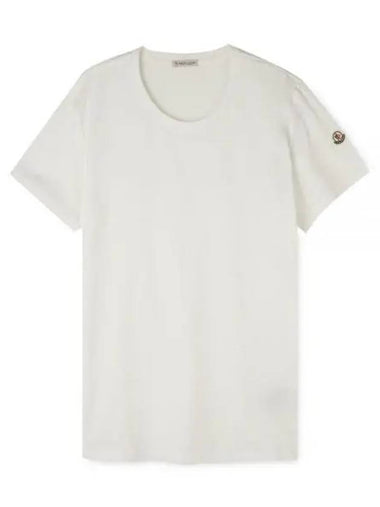 Women s Logo Patch White Short Sleeve T Shirt 8C73200 V8058 033 1156146 - MONCLER - BALAAN 1