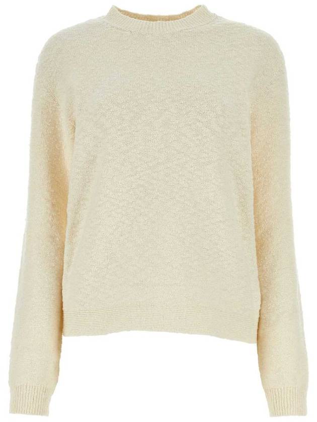 Back Stitch Crew Neck Knit Top Cream - MAISON MARGIELA - BALAAN 2