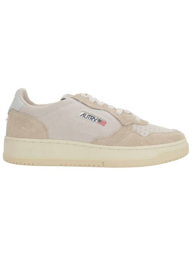 Medalist Suede Low Top Sneakers White Beige - AUTRY - BALAAN 3