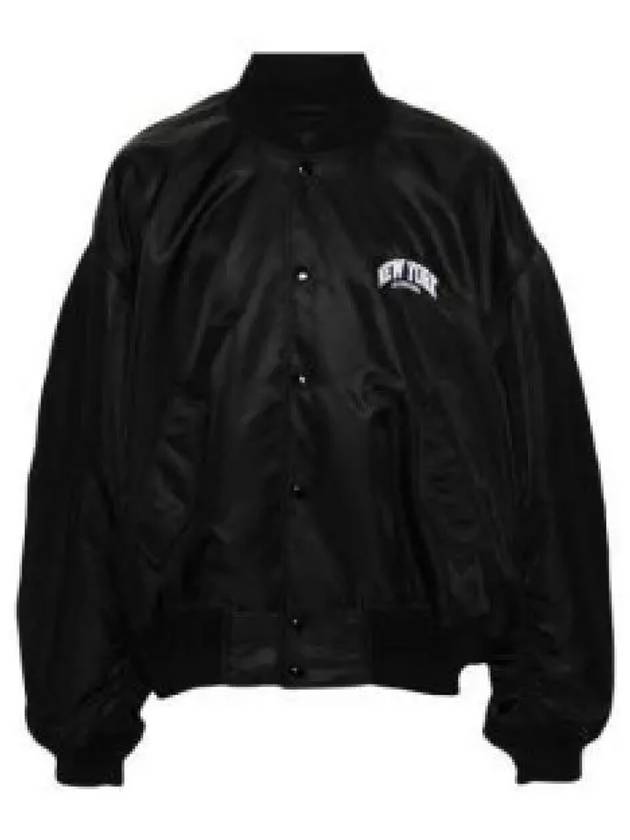 New York Embroidery Bomber Jacket Black - BALENCIAGA - BALAAN 2