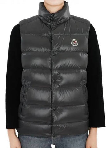 Kids TIB logo patch padded vest dark gray 1A12620 68950 918 12 14A adult wearable 270565 1101039 - MONCLER - BALAAN 1