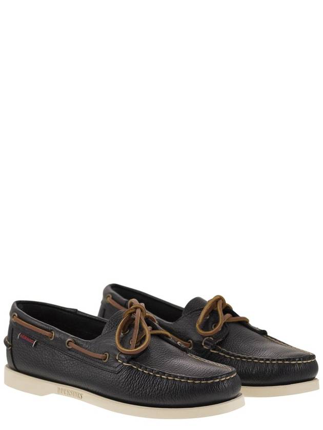 PORTLAND - Moccasin with grained leather - SEBAGO - BALAAN 4