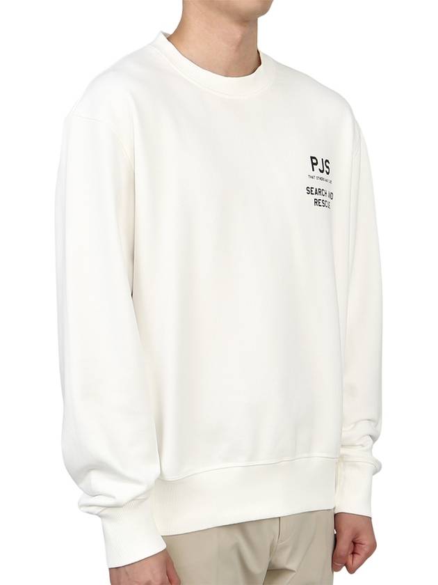 PMFLEMY01 OFF WHITE Men s Crew Neck Long Sleeve Sweatshirt - PARAJUMPERS - BALAAN 5