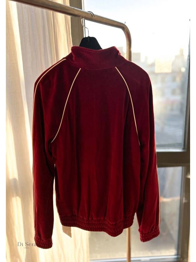 Velvet Triomphe Jersey Track Jacket Red - CELINE - BALAAN 6