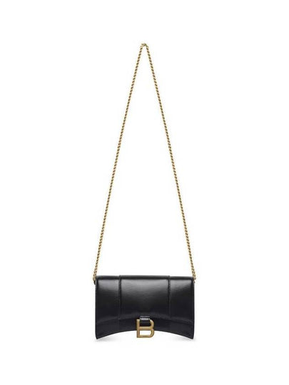 Hourglass Chain Mini Calfskin Cross Bag Black - BALENCIAGA - BALAAN 2