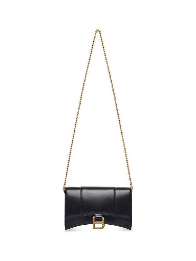 Hourglass Chain Mini Calfskin Cross Bag Black - BALENCIAGA - BALAAN 2