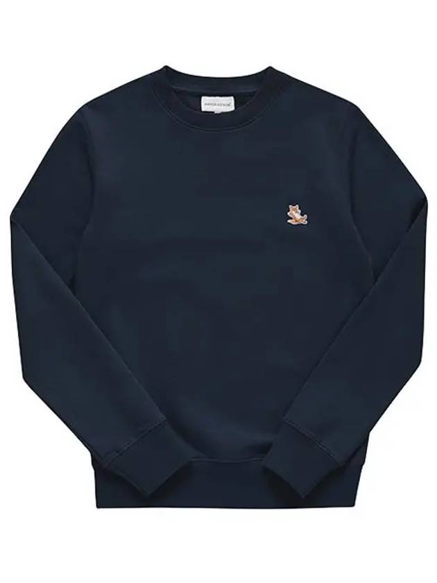 Chillax Patch Regular Sweatshirt Ink Blue - MAISON KITSUNE - BALAAN 3