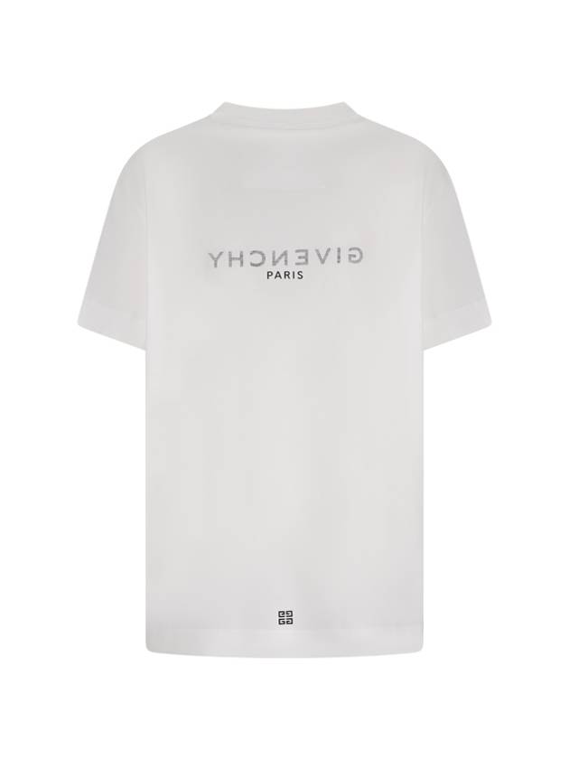 Logo Crew Neck Short Sleeve T-Shirt White - GIVENCHY - BALAAN 3