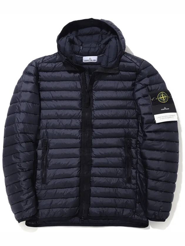 Loom Woven Chambers Down Padding Dark Navy - STONE ISLAND - BALAAN 2