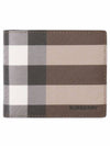 Vintage Check 2-fold Bifold Wallet Dark Birch Brown - BURBERRY - BALAAN.