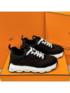 Men s Sneakers Impulse Chandal Outsole Black White - HERMES - BALAAN 5