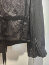 silk black biker jacket - ANN DEMEULEMEESTER - BALAAN 7