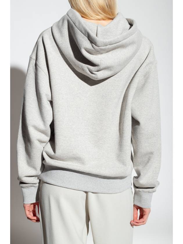 Logo Print Cotton Hoodie Grey - JIL SANDER - BALAAN 5