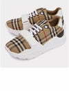 Vintage Check Suede Leather Sneakers Archive Beige - BURBERRY - BALAAN 3