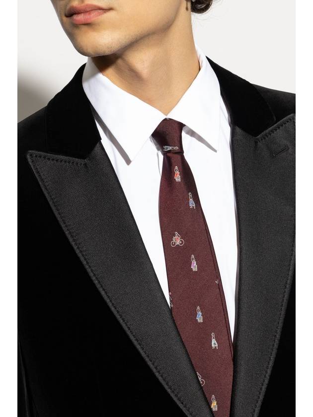 Paul Smith Silk Tie, Men's, Burgundy - PAUL SMITH - BALAAN 2