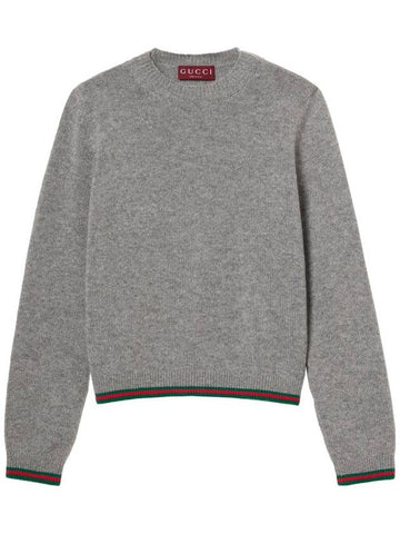 Gucci Sweaters Grey - GUCCI - BALAAN 1