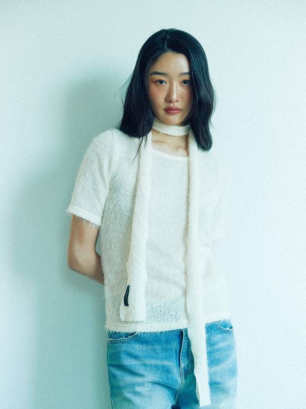 Hairly Knit Top_Ivory - KOOKEESEE - BALAAN 1