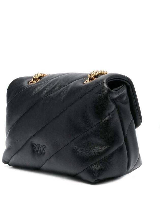 Mini Love Puff Maxi Quilted Leather Shoulder Bag Black - PINKO - BALAAN 3