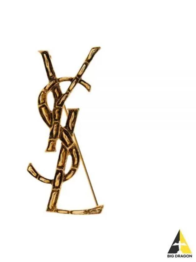 Opium YSL Crocodile Brooch Gold - SAINT LAURENT - BALAAN 2