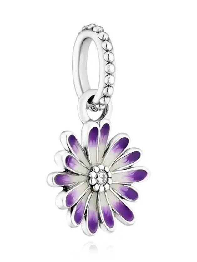 Daisy Dangle Bracelet Charm Silver Purple - PANDORA - BALAAN 3