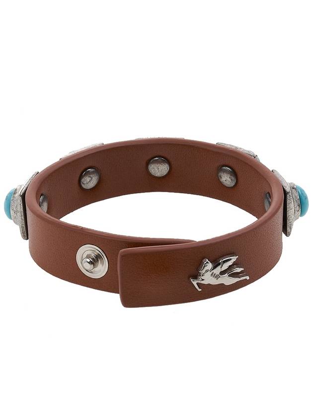 Crown Me Stud Stone Bracelet Brown - ETRO - BALAAN 5