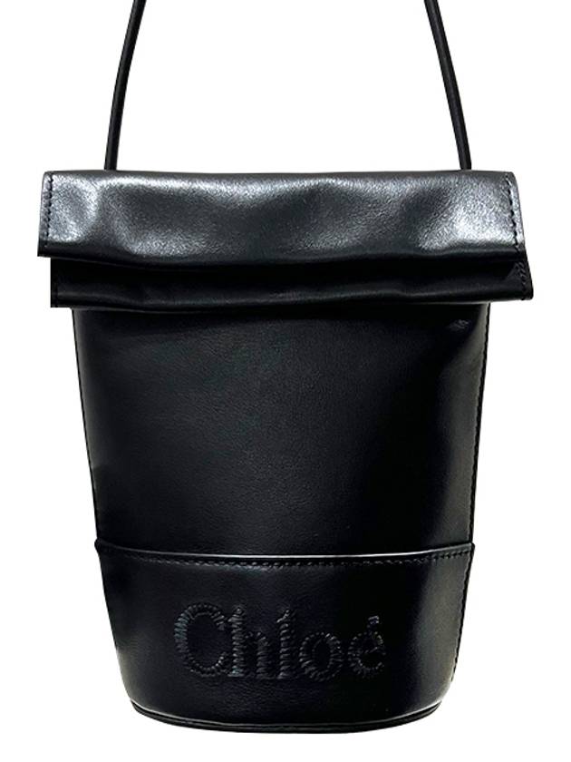 Logo Micro Bucket Bag Black - CHLOE - BALAAN 2