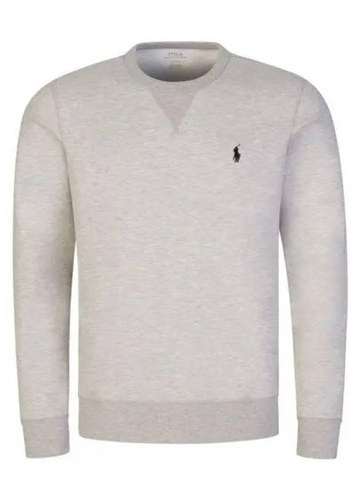 Embroidered Logo Basic Crew Neck Sweatshirt Grey Melange - POLO RALPH LAUREN - BALAAN 2