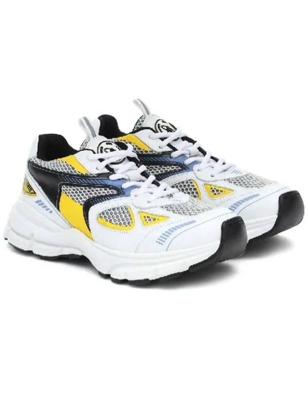 Marathon Runner Low Top Sneakers White Yellow - AXEL ARIGATO - BALAAN 3