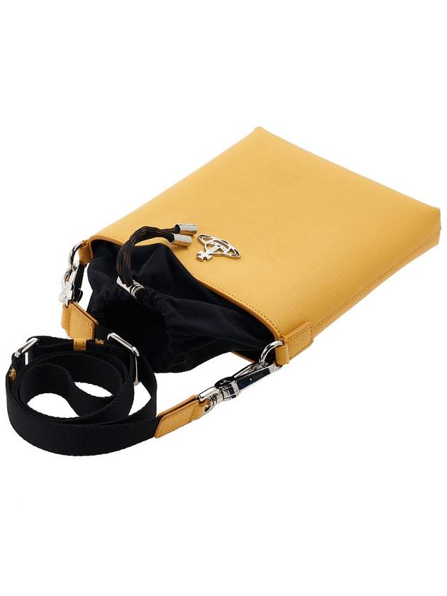 Saffiano Drawstring Cross Bag Yellow - VIVIENNE WESTWOOD - BALAAN 5