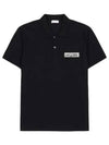 Logo Patch Short Sleeve Polo Shirt Black - ALEXANDER MCQUEEN - BALAAN 2