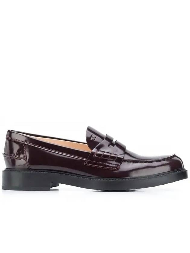 Women's Patent Leather Penny Loafers Burgundy - TOD'S - BALAAN 1