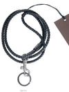 Woven Long Keyring Black - BOTTEGA VENETA - BALAAN 5