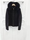 Denim blouson with fur hood 1AF771 - LOUIS VUITTON - BALAAN 1