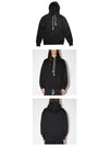 Face Patch Logo Hoodie Black - ACNE STUDIOS - BALAAN 5