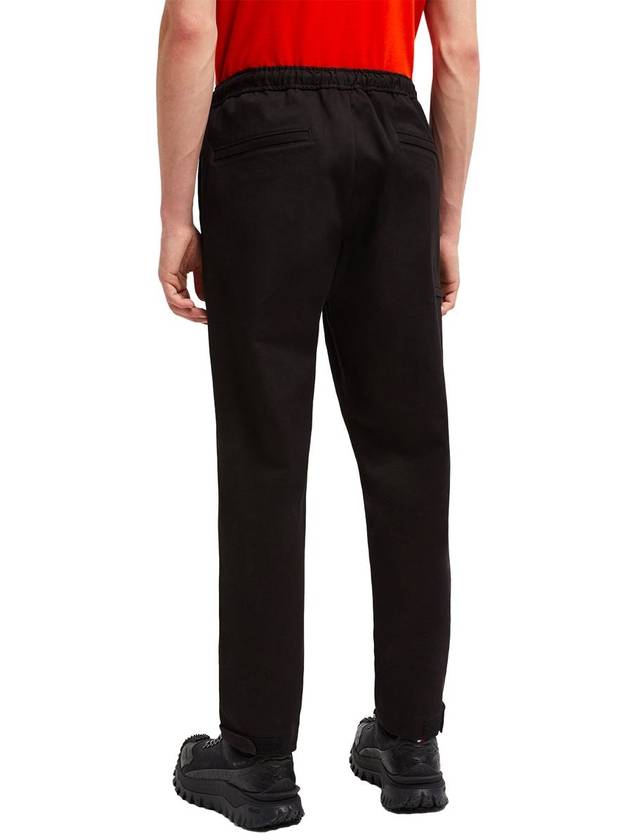 Logo Embroidered Straight Pants Black - MONCLER - BALAAN 4