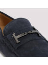 Gomino Double T Suede Driving Shoes Navy - TOD'S - BALAAN 7