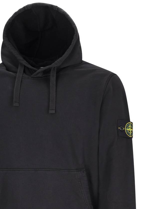 JERSEY SWEATSHIRT WITH LOGO BADGE - STONE ISLAND - BALAAN 3