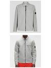 Emerized Gabardine Overshirt Zip-Up Jacket Grey - CP COMPANY - BALAAN 5