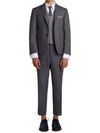 Men's Signature Classic Wool Suit Medium Grey - THOM BROWNE - BALAAN 2