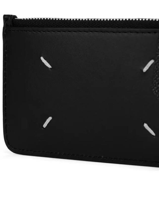 Stitch Zipper Card Wallet Black - MAISON MARGIELA - BALAAN 4