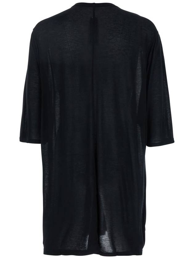 'Jumbo' Black Round Neck T-Shirt In Cotton Man - RICK OWENS - BALAAN 2