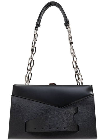 Maison Margiela Shoulder Bag Snatched Medium, Women's, Black - MAISON MARGIELA - BALAAN 1