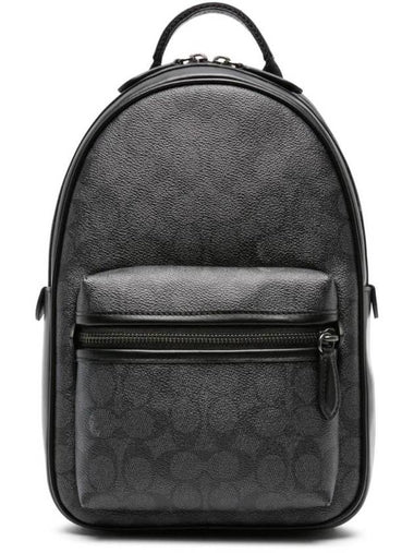 Charter Leather Monogram Backpack CP126 - COACH - BALAAN 1