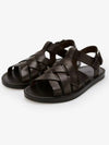 Kumihimo cage leather sandals FAN8704 - LORO PIANA - BALAAN 3