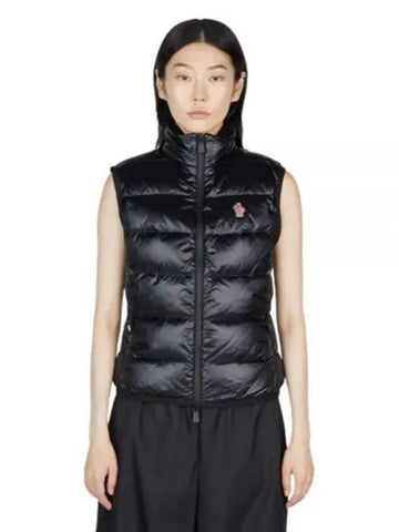 8G00017 809HJ 999 Fleece Down Granoble Logo Patch Padded Vest - MONCLER - BALAAN 1