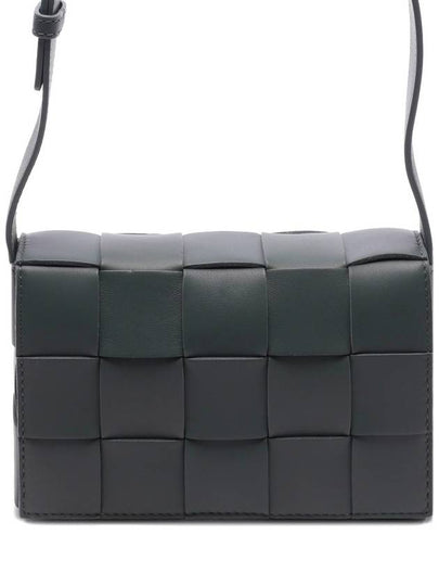 Cassette Intrecciato Small Cross Bag Dark Grey - BOTTEGA VENETA - BALAAN 2