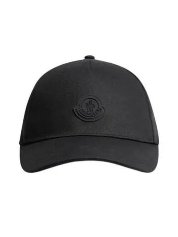 Gabardin Cotton Ball Cap Black - MONCLER - BALAAN 1